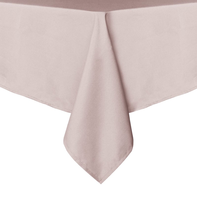 sancua Rectangle Tablecloth - 60 x 84 Inch - Stain and Wrinkle Resistant Washable Polyester Table Cloth  Decorative Fabric Table Cover for Dining Tables  Buffet Parties and Camping  Blush - Image 1